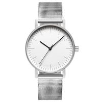 Reloj de Pulsera Unisex, acero inoxidable, con Cuero de PU & Vidrio & aleación de zinc, movimiento chino, acero inoxidable ver el cierre de la banda, chapado en color de plata antigua, Resistente al agua de la vida & diferentes materiales para la opción & unisexo, 36x70mm, longitud:aproximado 9.4 Inch, Vendido por UD