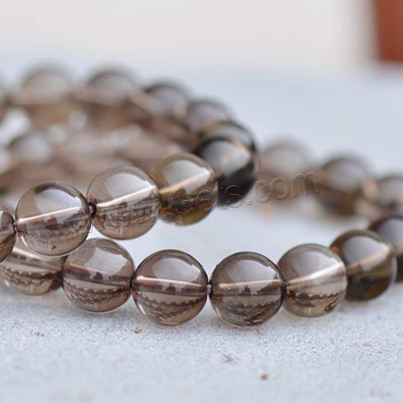 Smoky Quartz Bracelet, natural, fashion jewelry & Unisex & different size for choice, tan, Sold By Strand