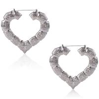 Zinc Alloy Hoop Earring, plated, fashion jewelry & for woman 