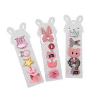 Children Hair Clip, Cloth, 5 pieces & Girl 35mm 