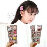 Children Hair Clip, Cloth, 5 pieces & for children 35mm 