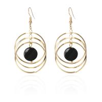 Resin Zinc Alloy Earring, with Resin, plated, fashion jewelry & for woman 