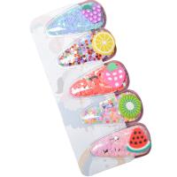 Children Hair Clip, Plastic, Girl & fashion jewelry 50mm 