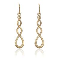 Zinc Alloy Drop Earring, plated, for woman, golden 