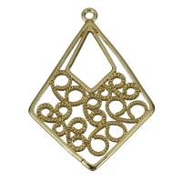 Hollow Brass Pendants, golden Approx 1.5mm 