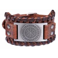 PU Leather Cord Bracelets, with Zinc Alloy, plated, fashion jewelry & Unisex Approx 10.6 Inch 