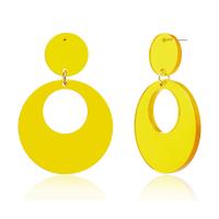 Acetate Drop Earring, fashion jewelry & for woman & hollow 