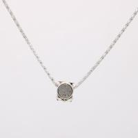 Zinc Alloy Necklace, Clock, silver color plated, for woman, silver color, 15mm .5 Inch 