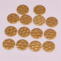 Brass Jewelry Pendants, Flat Round, original color Approx 1mm 