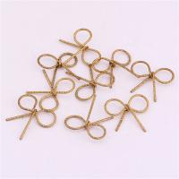 Accesorio del pelo de DIY que, metal, Lazo, hueco, color original, 18x17mm, 50PCs/Bolsa, Vendido por Bolsa