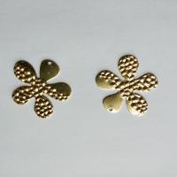 Pendentifs en laiton de fleur, couleur originale, 30mm Environ 1mm Vendu par sac