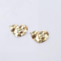 真鍮ハートペンダント, 銅, ハート形, オリジナルカラー 穴:約 1mm, 50パソコン/バッグ, 売り手 バッグ