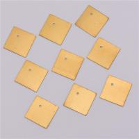 Brass Jewelry Pendants, Rhombus, original color Approx 1.2mm 