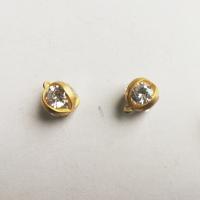 Cubic Zirconia Brass Pendants, with cubic zirconia, original color, 11mm Approx 1mm 