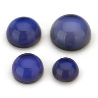 Cabochon de verre facetté, bijoux de mode & normes différentes pour le choix & facettes, bleu, Vendu par PC