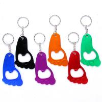 Aluminum Alloy Key Clasp, Foot, plated, fashion jewelry & Unisex, Random Color 