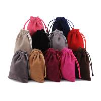 Sac cadeau velours, velours de coton, Portable & durable, couleurs mélangées Vendu par PC