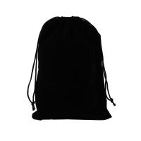 Sac cadeau velours, velours de coton, Portable & durable & normes différentes pour le choix, noir, Vendu par PC