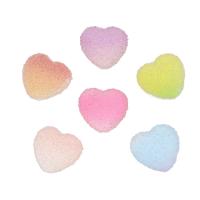 Resina de la manera Cabujones, Corazón, Joyería & Bricolaje, más colores para la opción, 16x15x6mm, aproximado 100PCs/Bolsa, Vendido por Bolsa