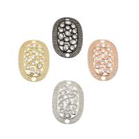 Cubic Zirconia Micro Pave Brass Connector, plated, micro pave cubic zirconia & 1/1 loop Approx 4mm 