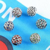 Rhinestone Zinc Alloy Beads, plated, DIY & with rhinestone 11*10mm 