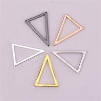 Brass Jewelry Finding, Triangle, plated, hollow, Random Color 