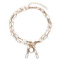 Bijoux de fer prêt à porter de collier , Réglable & bijoux de mode & styles différents pour le choix & pour femme, 440mm,640mm, Vendu par brin