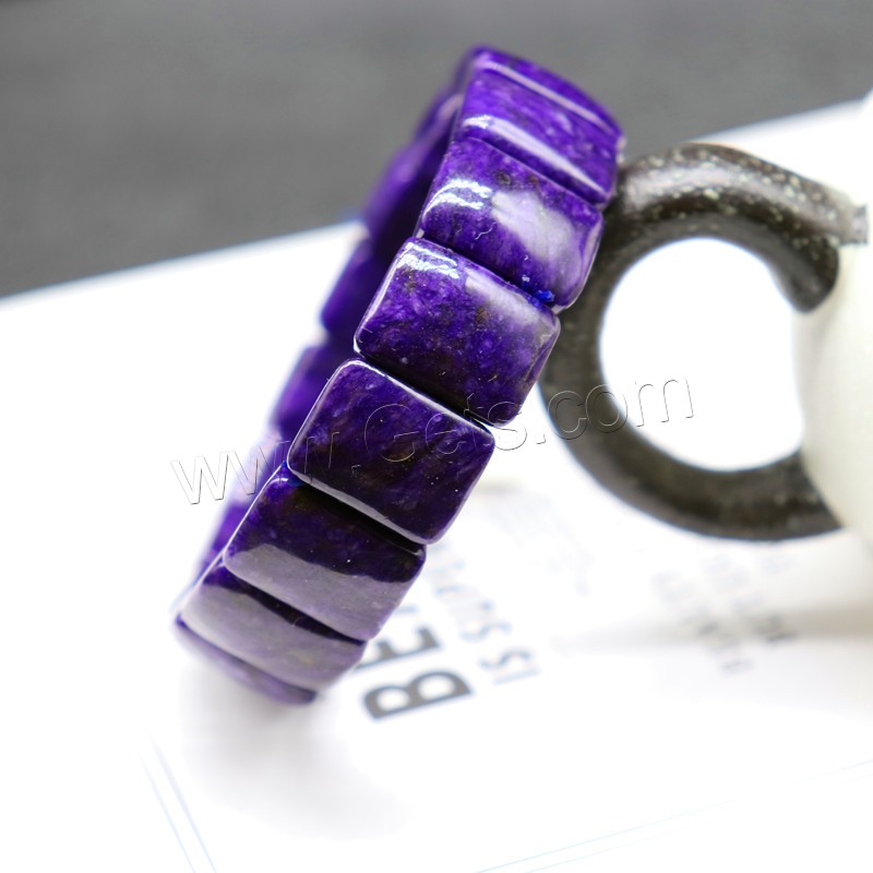 Charoite Bracelet, fashion jewelry & different size for choice & for woman, purple, Length:Approx 7.5 Inch, Sold By Strand