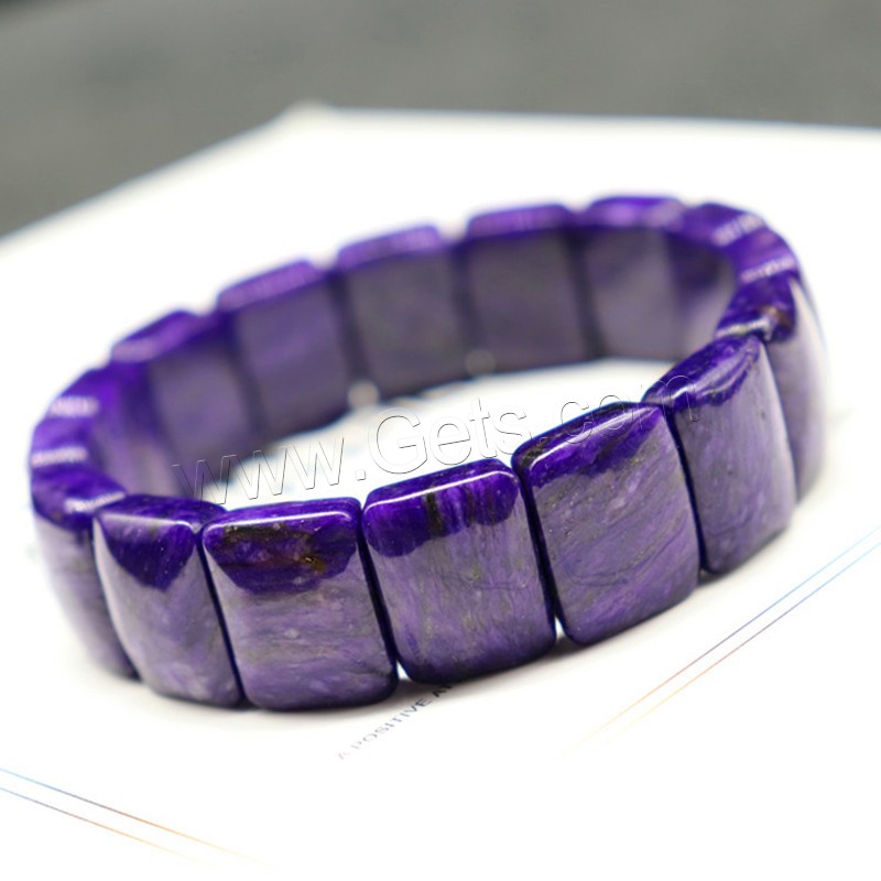 Charoite Bracelet, fashion jewelry & different size for choice & for woman, purple, Length:Approx 7.5 Inch, Sold By Strand