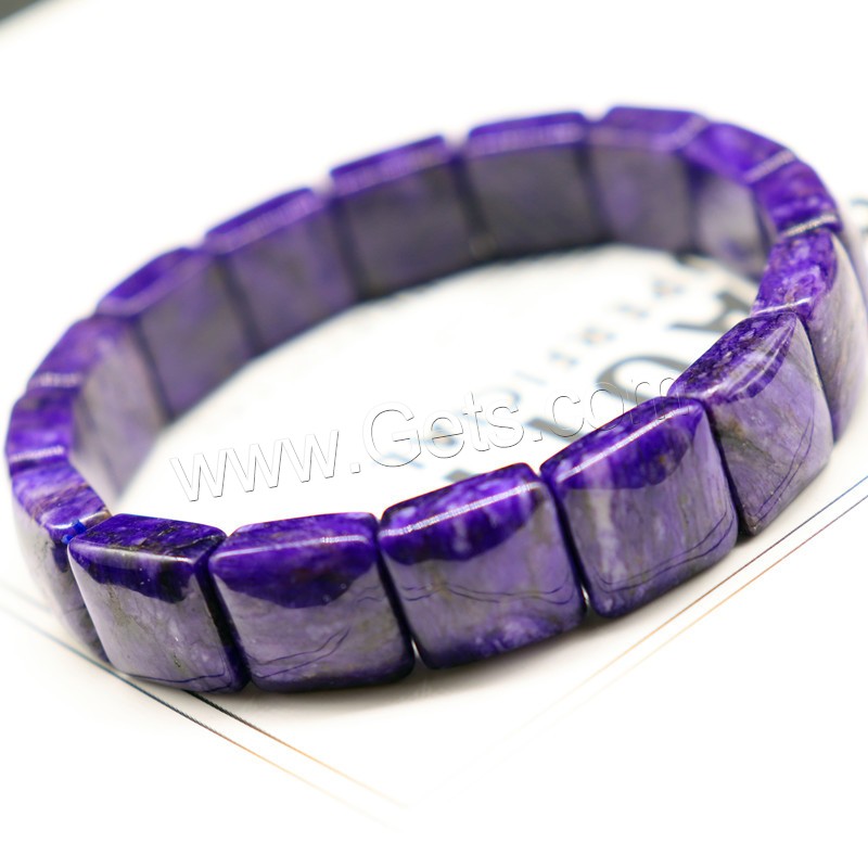 Charoite Bracelet, fashion jewelry & different size for choice & for woman, purple, Length:Approx 7.5 Inch, Sold By Strand