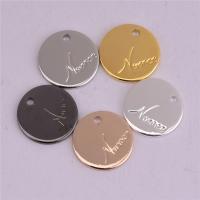 Bijoux pendentifs en laiton, Plat rond, Placage, Couleur aléatoire, 12mm Environ 1.5mm Vendu par sac