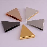 Brass Jewelry Finding, Triangle, plated, hollow, Random Color 