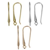 Brass Hook Earwire, plated, DIY & with loop 0.8mm Approx 1.5mm 