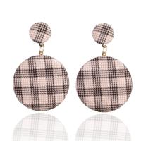 Cloth Drop Earring, fashion jewelry & without earnut & for woman 