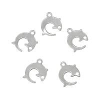 Stainless Steel Animal Pendants, 304 Stainless Steel, Dolphin, original color Approx 1.5mm 