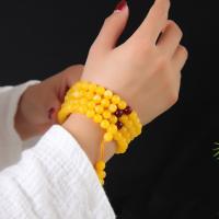 La cera de abejas Pulsera, Joyería & unisexo & diverso tamaño para la opción, amarillo, longitud:aproximado 23.62 Inch, Vendido por Sarta