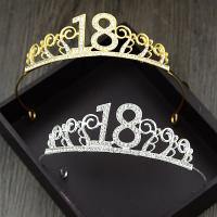 Bridal Tiaras, Zinc Alloy, with Crystal, plated, fashion jewelry & for woman 