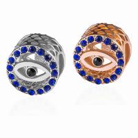 Rhinestone Zinc Alloy Beads, plated, DIY & with rhinestone 10*9mm 