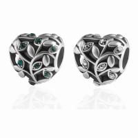 Rhinestone Zinc Alloy Beads, plated, DIY & with rhinestone 12*12mm 