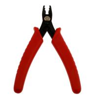 Pliers, Stainless Steel, with Rubber, red 