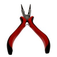 Pliers, Stainless Steel, with Rubber, black and red 