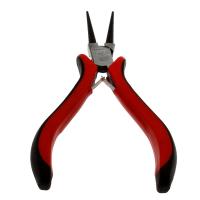 Pliers, Stainless Steel, with Rubber, red 