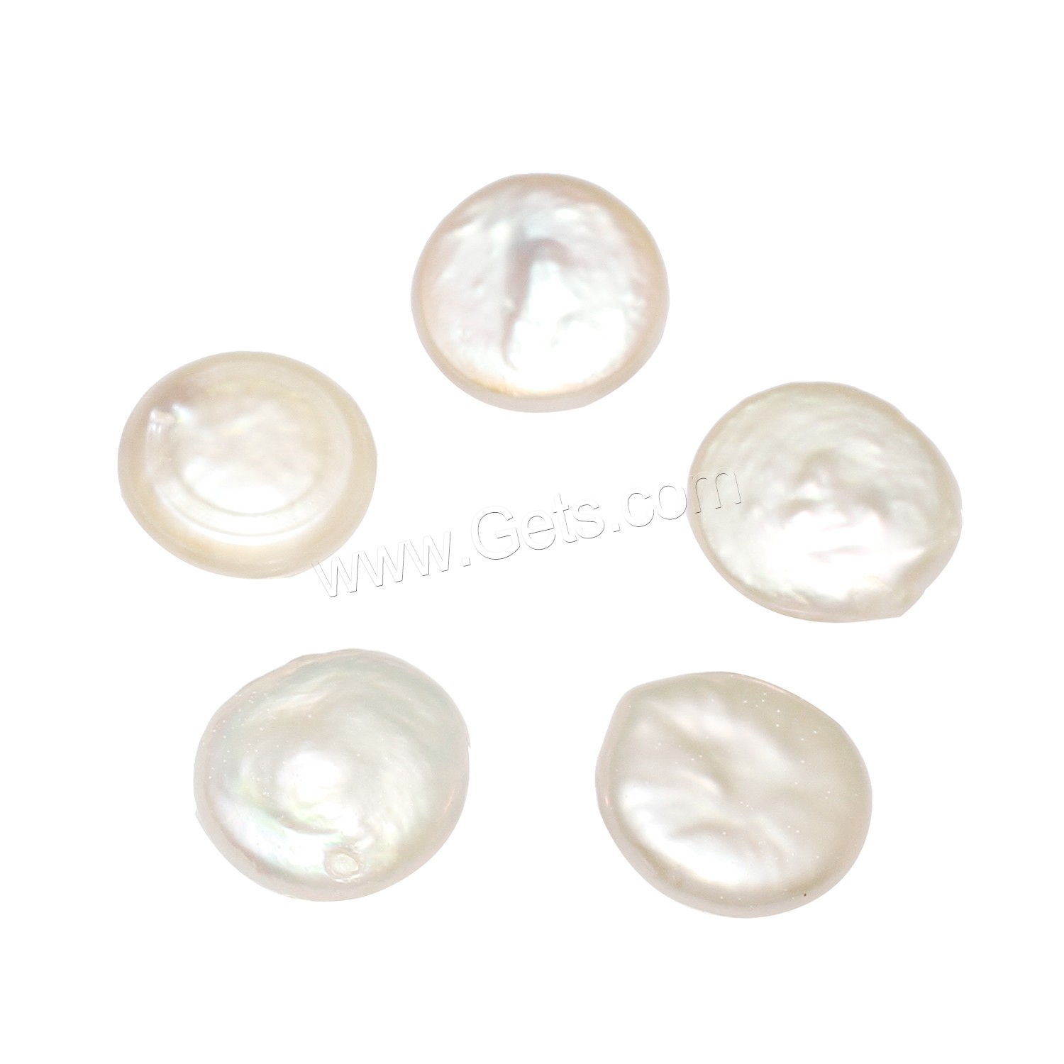 Perlas Freshwater sin Agujero, Perlas cultivadas de agua dulce, natural, diverso tamaño para la opción, Blanco, 10PCs/Bolsa, Vendido por Bolsa