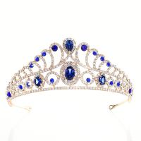 Bridal Tiaras, Zinc Alloy, with Crystal, plated, fashion jewelry & wedding gift & for woman 