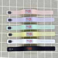 Reloj de Pulsera Unisex, silicona, con acero inoxidable, movimiento chino, unisexo & diferentes estilos para la opción, 20x3mm, 5PCs/Bolsa, Vendido por Bolsa