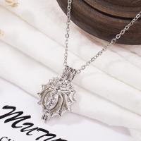 Stainless Steel Floating Locket Necklace, plated, fashion jewelry & for woman, silver color, 30*20mm .6 Inch 