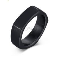 Fingerring Edelstahl-Mann, Edelstahl, Pistole schwarz plattiert, Modeschmuck & verschiedene Größen vorhanden & für den Menschen, 6mm, 2PCs/Menge, verkauft von Menge