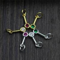 Pendentifs en strass argent , Argent sterling 925, Placage, DIY & avec strass, plus de couleurs à choisir Vendu par PC