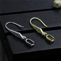 Sterling Silver Hook Earwire, 925 Sterling Silver, plated 