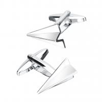 Brass Cufflinks, Airplane, plated, fashion jewelry & for man 